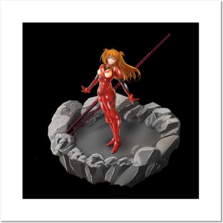 Asuka Langley Evangelion Posters and Art